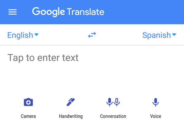 گوگل ترنسلیت و دسترسی سریع تر به حالت مکالمه